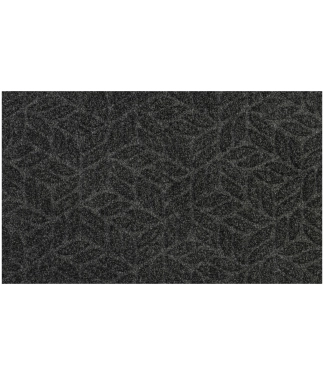 Tumši pelēks durvju paklājs Leaves Dark Grey