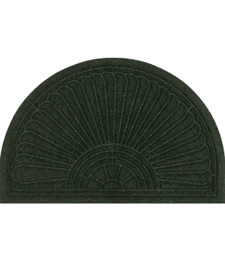 Tumši zaļš durvju paklājs Halfmoon Midnight Green