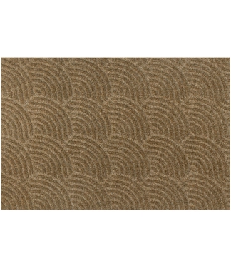 Gaiši brūns āra durvju paklājs Waves taupe 