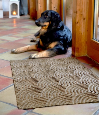 Mazgājams durvju paklājs Waves taupe