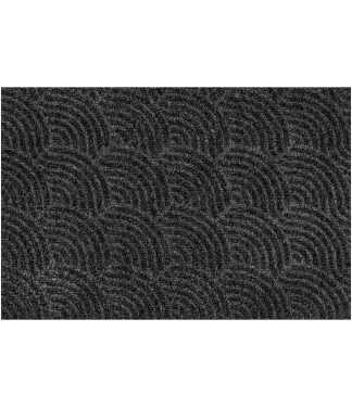 Tumši pelēks durvju paklājs Waves Dark Grey