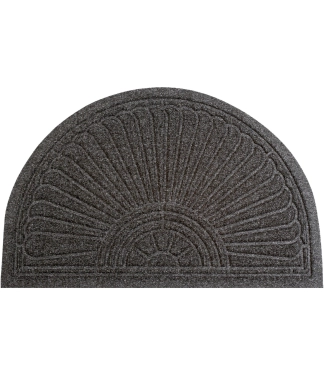 Tumši pelēks durvju paklājs Halfmoon Dark Grey