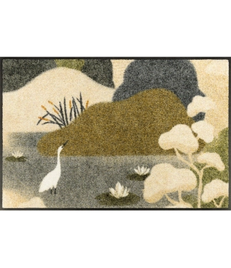 Durvju paklājs ar putniem Zen Flow