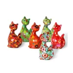 Keramikas rotaļīga naudas kastes kaķenīte Caramelė 1