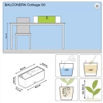 Gudrs puķu pods Lechuza Balconera Cottage 50 3