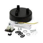 Melns metāla plafons J3 – 3 caurumi. 1