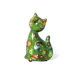 Bērnu dāvanu keramikas naudas kastīte kaķenīte Karamele