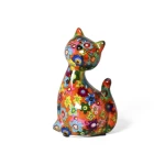 Bērnu dāvanu keramikas naudas kastīte kaķenīte Karamele