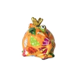 Maza keramikas naudas kaste bērniem Freds varde