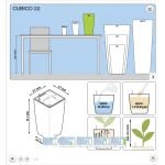 Puķu pods Lechuza Cubico 22 4