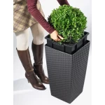 Augsts āra puķu pods Lechuza Cubico Cottage 2