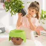 Dāvana bērnam gudrs puķu pods Lechuza OJO 2