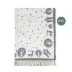 žiemiškas vilnonis pledas