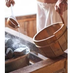 Dabiska mīkstināta lina priekšauts pirtij 1