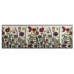 Ilgas kilimas su gėlėmis 1