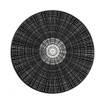 Juodas apvalus kilimas 1