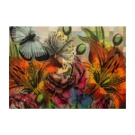 Spalvotas kilimas su gėlėmis 4