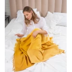 Merino vilnas pleds Scandimama Cornfields yellow 5308 5