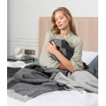 Kokybiškas vilnos pledas su kutais 6