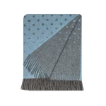 Alpaka vilnos pledai ruda melyna