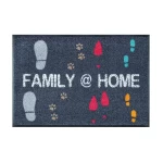 Durvju paklājiņš ar uzrakstu