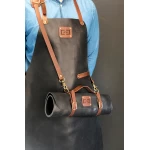 ādas priekšauts melns 1