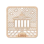 medinis pedėkliukas su įmonės logo 1