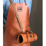 Personalizēts ādas priekšauts ar logotipu Cognac 1