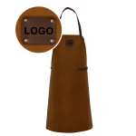 Personalizēts ādas priekšauts ar logotipu Cognac