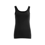 juoda apatinė merino vilnos palaidinė moterims devold