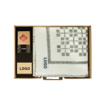 Komplekts ar pledu un sveci ar logotipu 1