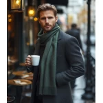 Stilingas vyriškas šalkas samaninės spalvos