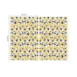 nebrangios naktinės užuolaidos su geltonais juodais elementais 1