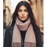 Sieviešu Šalle Baby Alpaca Dusty Pink