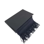 Vīriešu šalle baby alpaca Black 2