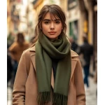 Stilīga šalle sievietēm zaļa