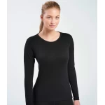 Melns merino vilnas termokrekls sievietēm 2