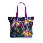 Iepirkumu soma ar ziedu rakstu 1