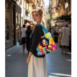 Krāsainas iepirkumu somas sievietēm