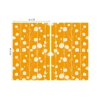 Dzeltenie dienas aizkari interjerā 1