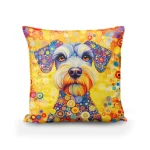 Marga pagalvėlė su raštu Šnauceris