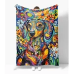 Ryškus pledas su raštu Taksas