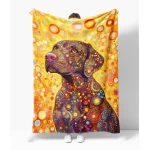 Išskirtinė dovana flisinis pledas Labradoras