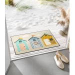 Durvju paklājs Kleen-Tex Wash+Dry Beachhut 1