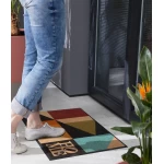 Durvju paklājs Kleen-Tex Wash+Dry Retro Shapes 1