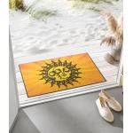 Durvju paklājs Kleen-Tex Wash+Dry Kiss the Sun 1