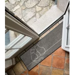 Durvju paklājs Kleen-Tex Wash+Dry Lovetails 2