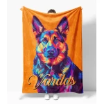 praktiška kalėdinė dovana pledas su šuniuku