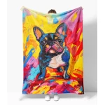 Stilingas flisinis pledas Buldogas