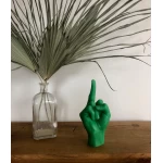 Ar rokām darināta svece F*ck You Green 1